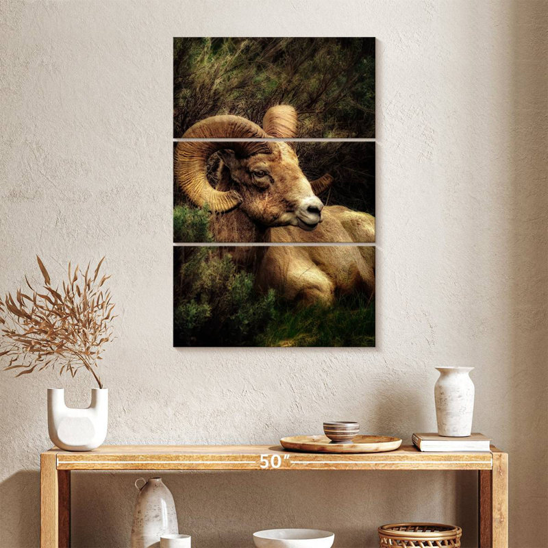 Brampt Yellowstone Bighorn Ram, 38" H x 24" W