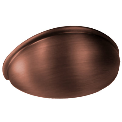 (Paquet de 5) Poignée de coupe simple 2 1/2 po cuivre antique rouge