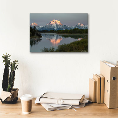 Epic Graffiti 'Mountains Of Wyoming 1'  by David Drost Canvas Wall Art, 18" x 12"