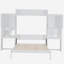 Lit superposé avec bureau, coiffeuse et armoire