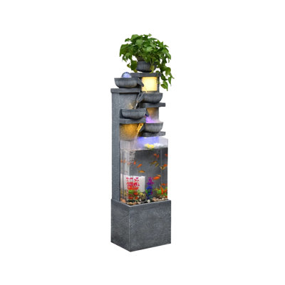 5-8 Gallon Manufactured Wood Modern Eco Aquarium Tank