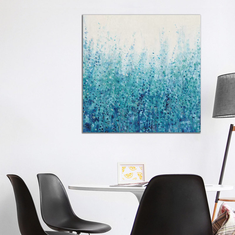 «Misty Blues I», reproduction d'art sur toile tendue, H 37 po x l 37 po, Toile tendue, Ne s’applique pas