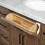 Meuble-lavabo simple en bois massif 42 po avec plateau en marbre Carrara de 1,5 po Thornaby-37279778-40743929