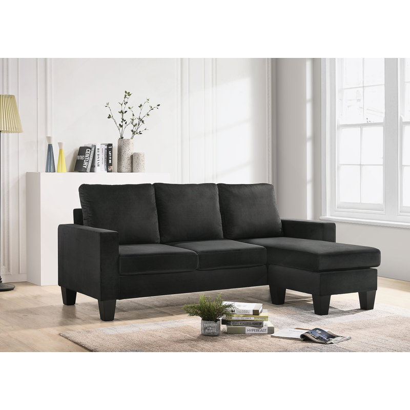 Sofa Chaise , BLACK