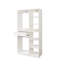 Système d'organisation sur pied 74,80 po, armoire autonome blanche avec 6 tablettes ouvertes, 2 tringles de suspension et 1 tiroir pour rangement dans la chambre à coucher