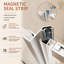 Porte de douche pivotante vers l'intérieur à faible encombrement l 40 à 42 po x H 76 po, nickel brossé, verre clair de 1/4 po.-133328803-133328800