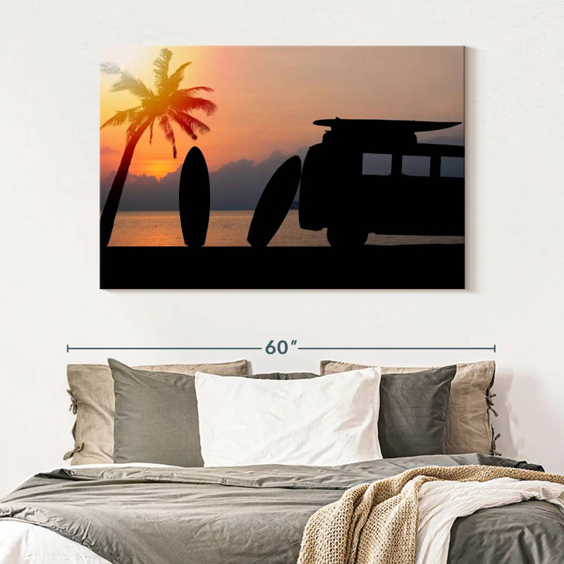 Senne Sunset Surf Trip, 34" H x 51" W