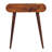 Solid Wood Mini Round Chestnut Fold Vanity, 4-compartements
