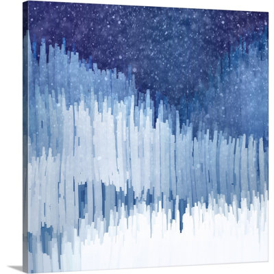 «Snow» par Ursula Abresch, reproduction d'art graphique sur toile