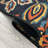 Custom Size Runner Rug Berber Style Floral Black Low Pile Slip Resistant Runner Rugs by Feet-394078801