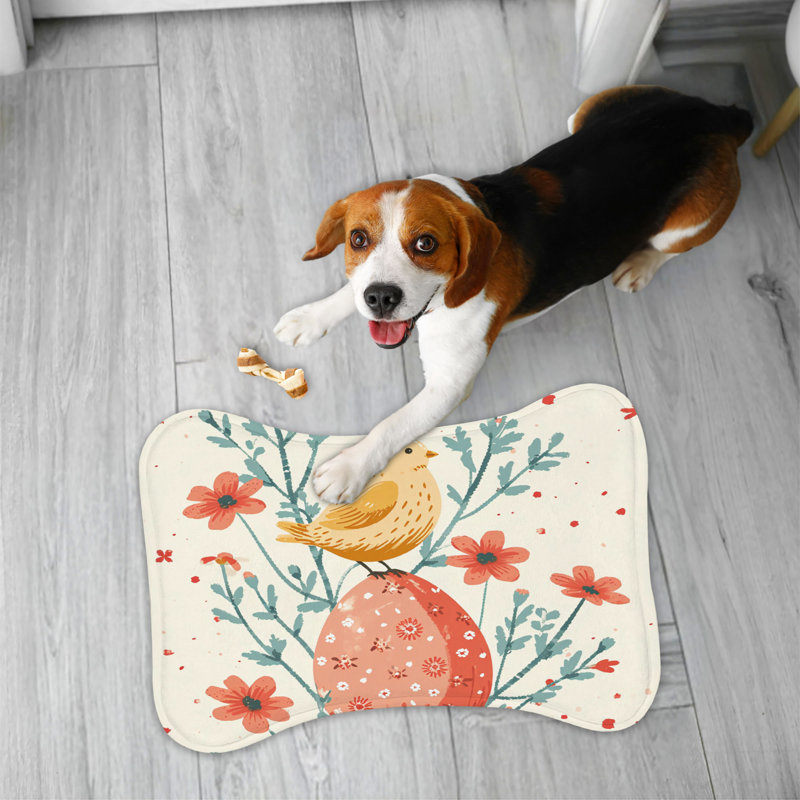 Egg Hunt Harmony - 1 Piece Bone Shape Feeding Mat