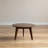 Solid Oak Wood Coffee Table with Walnut Finish | 23.6" Low Profile Modern Center Table | Easy Assembly & Family-Safe Design