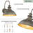 Outdoor Barn Light Fixture, 11.4 Inch Farmhouse Exterior Vintage Wall Mount Lighting, Anti-Rust Waterproof Industrial Outside Wall Sconces For House Porch Patio Garage Yard (Vintage Bronze, 2 Pack)-640342220