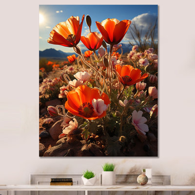 Laurentino Desert Euphoria Flowers - reproduction sur toile