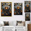 Citrine noire et orange Sunburst Geode II - pierre géode, art mural-960248404-960248405