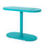 Patio Bistro Furniture - Fer de jardin en fer bleu sarcelle, mat, 2 chaises et table ovale