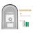 Estartit Aluminium Arch Wall Mirror-870953439