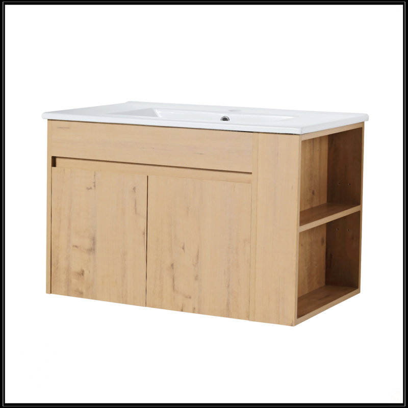30 Inch Bathroom Vanity With Open Shelf
