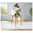 Waverly Light Ash Round Counter Height Dining Table, 48" Solid Rubberwood Kitchen Table for 4, Transitional Style