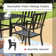 Alyah 6 - Person Metal Patio Dining Set with Rectangular Table