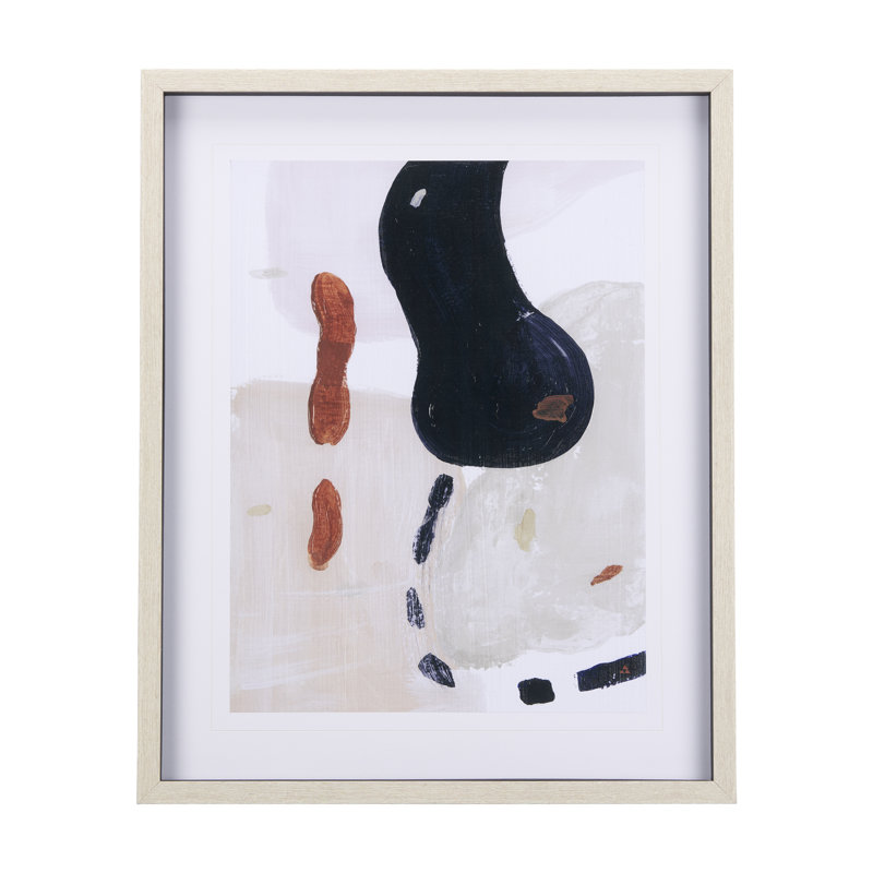 Colour Blocks II a Hand Embelished Textured Framed Art Print Matted under Glass, Colour Blocks II
