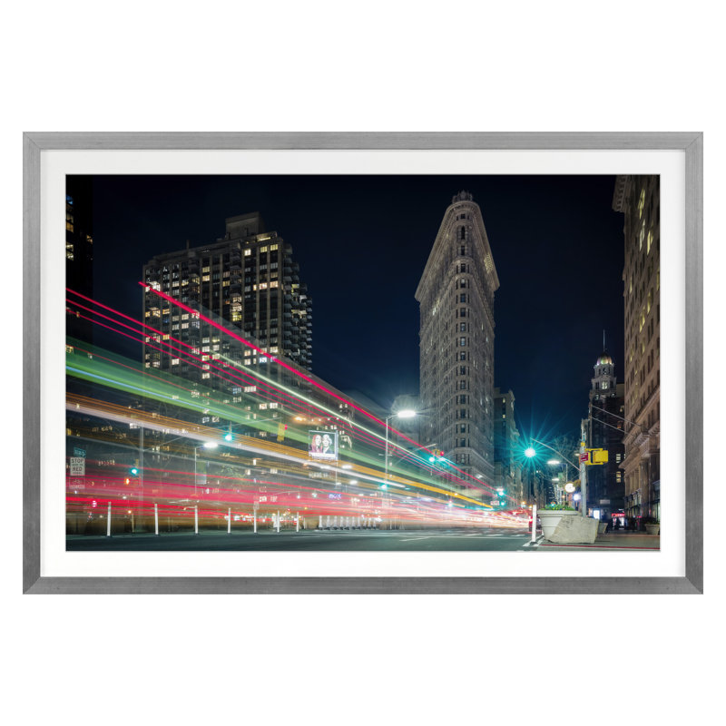 Flat Iron Print, Silver, 20" H x 30" W