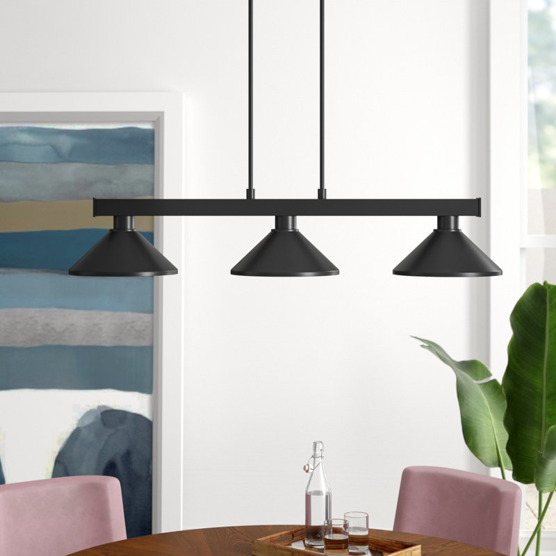 Erastos 3 - Light Kitchen Island Pendant, Black