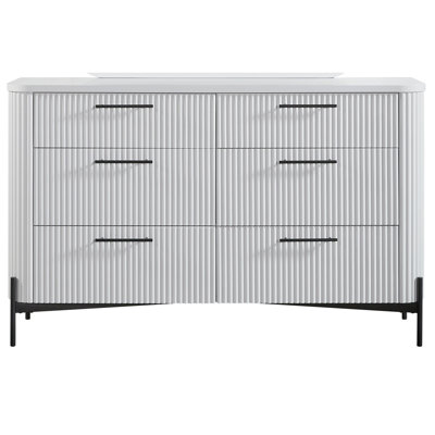 Commode 6 tiroirs - Blanc