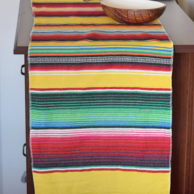 Agilbert Striped 100% Cotton Wedding Table Runner