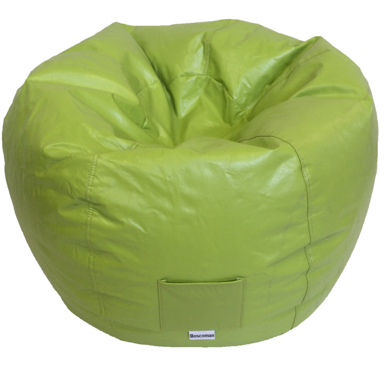 Fauteuil à billes Boscoman - Adulte, Similicuir vert