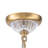 Classic Glam 3-Light Pleated Glass Chandelier