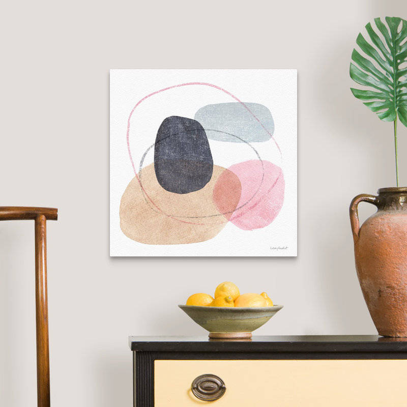 «Think Pink 10» par Lisa Audit - reproduction d'art, Toile tendue, H 20 po x l 20 po x P 1,25 po