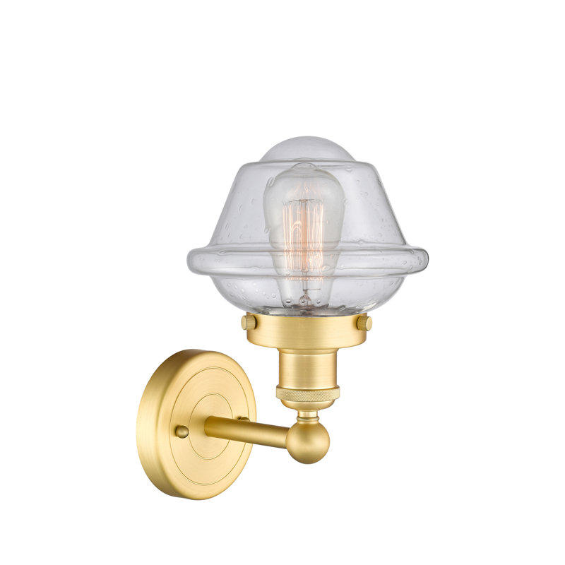 Wimer Armed Sconce, Seedy, Satin Gold