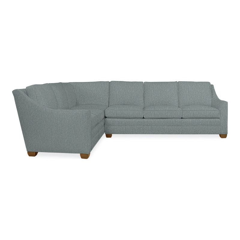 American Bungalow 2-Piece Nicholas Sectional, Tuck Metal, Navajo, No