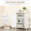 Armoire de rangement spacieuse à deux portes avec 2 tablettes réglables, parfaite pour organiser et décorer n'importe quelle pièce