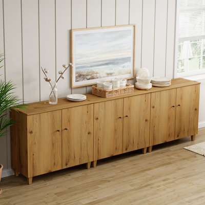 Lysiane 6-Door Buffet Cabinet Sideboard For Kitchen Dining Room