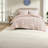 Hypoallergenic Pink Bedding Set, Polyester Jacquard For Modern Bedrooms