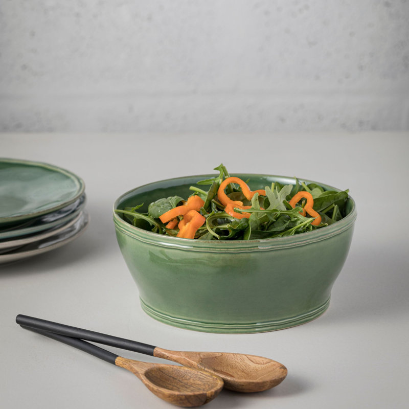 Costa Nova Fontana Serving Bowl, Forest Green
