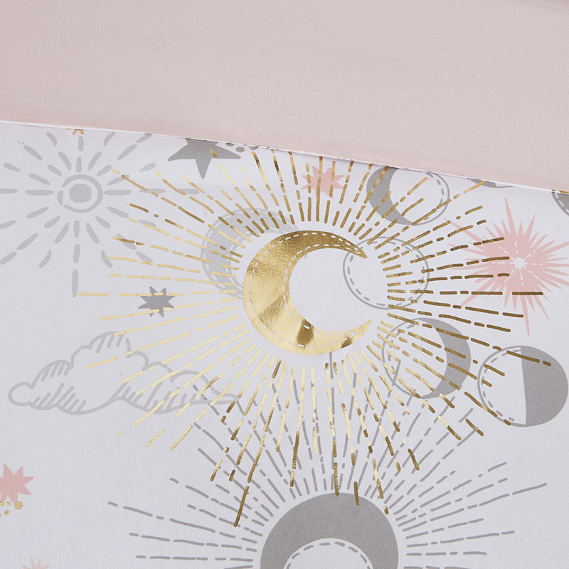 Blush and Gold Celestial Dreams Full Comforter Set