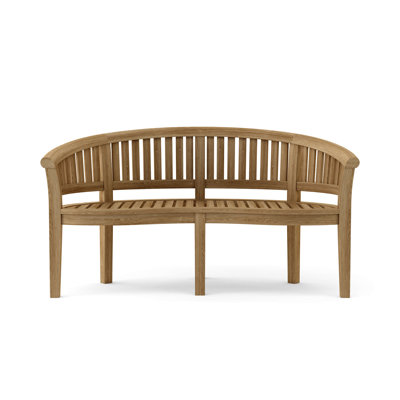 Curve Teak Garden Bench