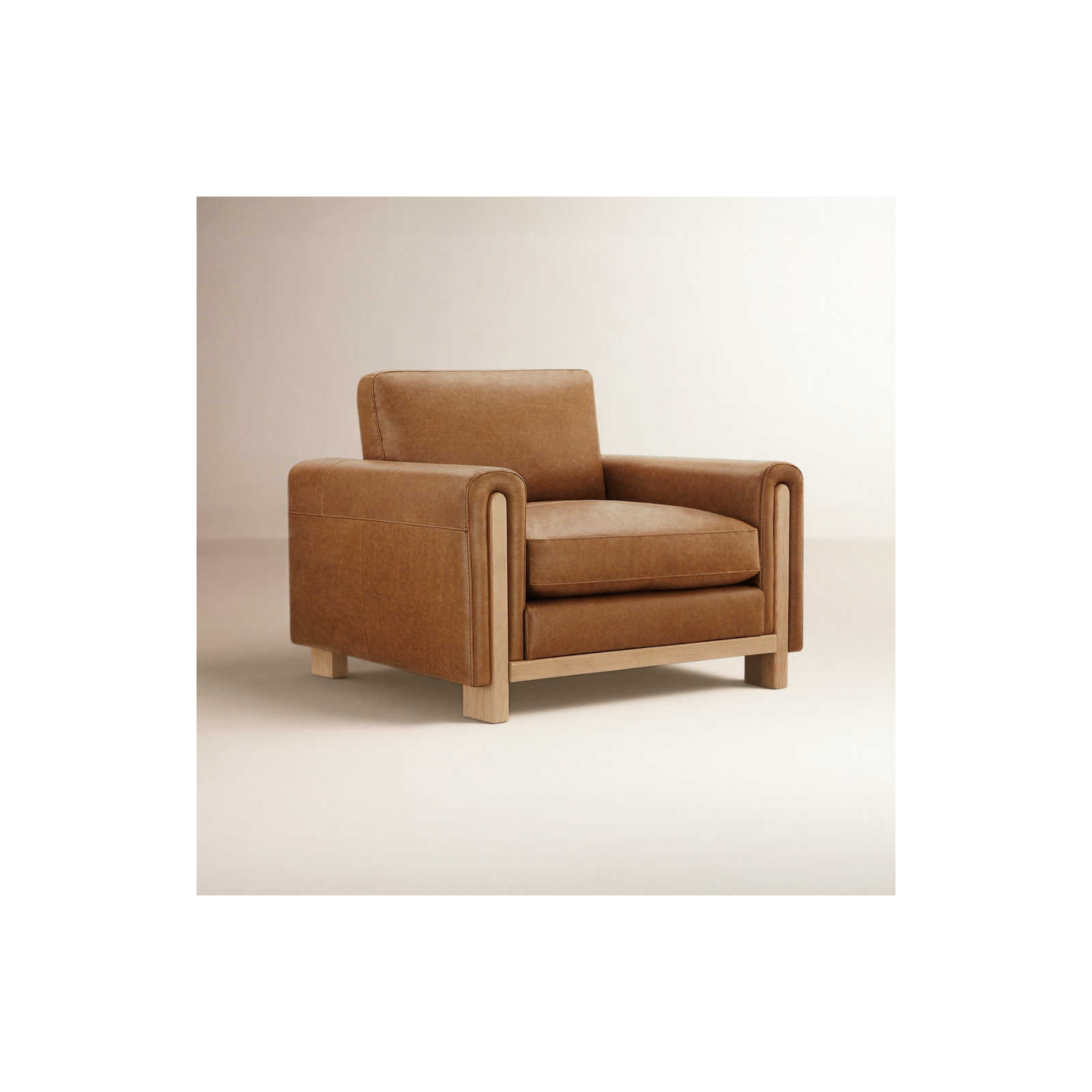 Adika Genuine Leather Club Chair