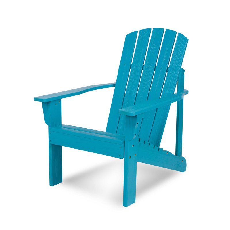 Chaise Adirondack en bois massif Grandview, Turquoise
