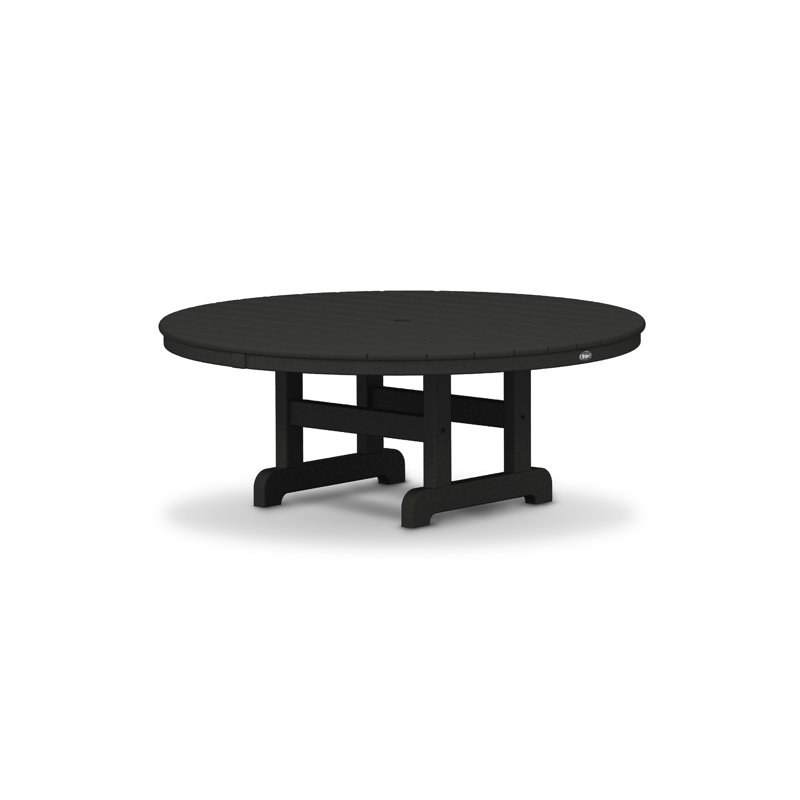 Table de conversation POLYWOOD Cape Cod, 48 po, Noir