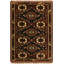 Tapis brun / beige en laine noué à la main de style sud-ouest Roldao
