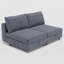 Canapé-lit modulaire convertible modulaire avec rangement sous le siège, combinaison flexible, capacité de poids de 330 lb pour le salon-131430389-131430393