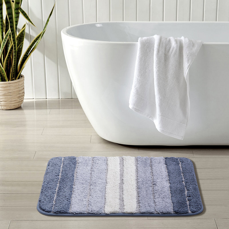 Maric Non-Slip Shower Mat, Blue, 60cm x 40cm