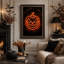 Art sur toile en forme de citrouille d'Halloween néon-1720685307