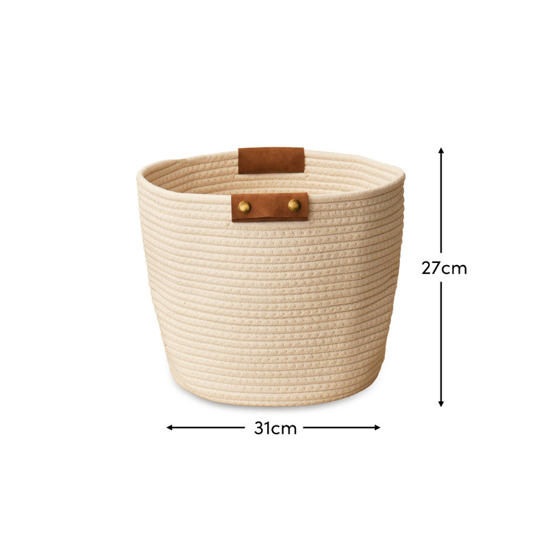 Lark Manor Decorative Basket, 27cm H x 30cm W x 31cm D