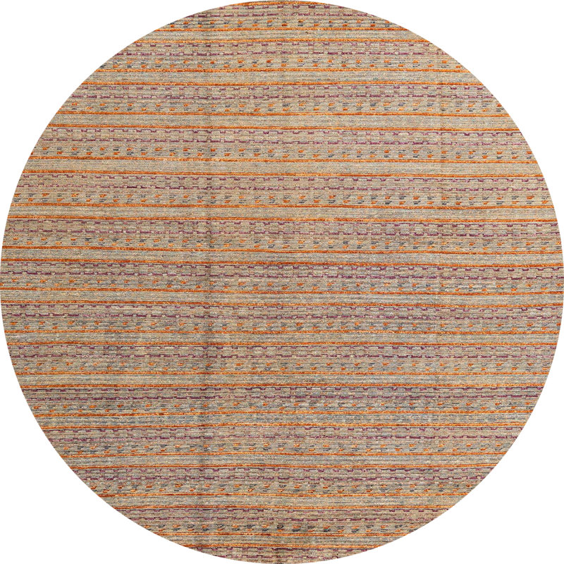 Abstract Indoor Rug, Round 8'