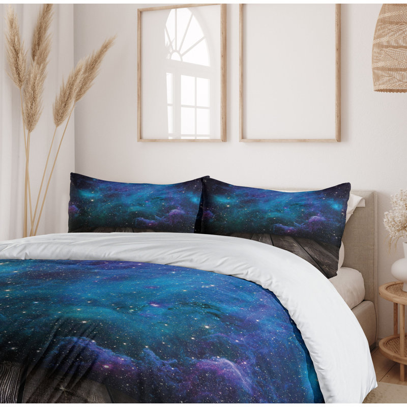 Galaxy Modern & Contemporary Polyester Duvet Cover, Twin